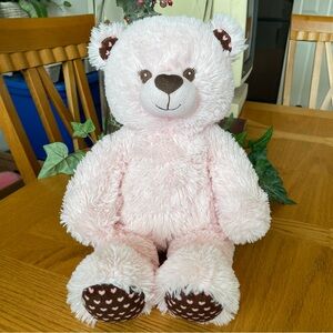 Build a Bear Brown and Pink Heart Bear
